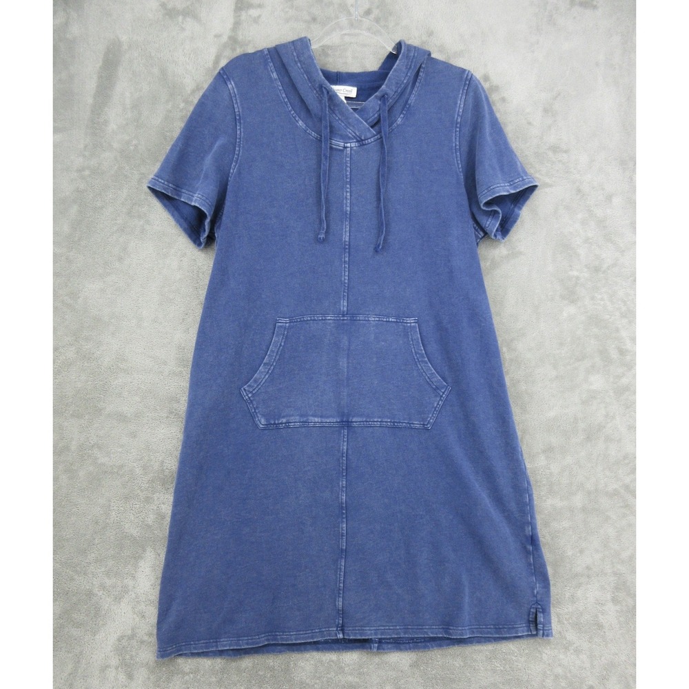 Coldwater Creek Dress Womens Size L Terry Hoodie Pocket Lounge Relaxed Cover Up